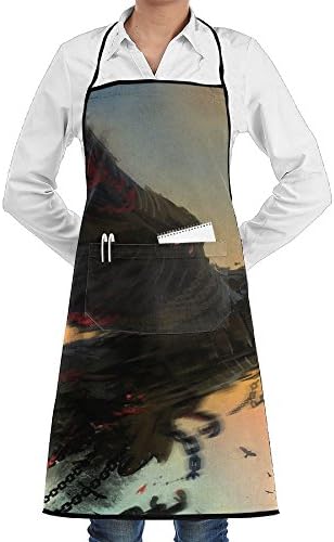 Birds Artwork Sewing Aprons With Pocket Kits Adjustable Home Kitchen Apron