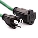 Otimo 25 Ft 16/3 SJTW Green, Outdoor Extension Cord - 3 Prong Ground Plug, 13A 1625W, Water & Weather Resistant, Flame Retardant