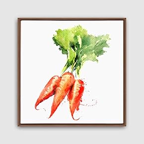 Framed Canvas Wall Art Vegetables Theme Design Canvas Prints Home Artwork Decoration for Living Room,Bedroom - 16x16 inches