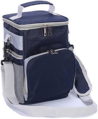 8L Reusable lunch box For Men Insulated Lunch Bag For women Soft Cooler Bag for Adults Kids(Navy Blue)