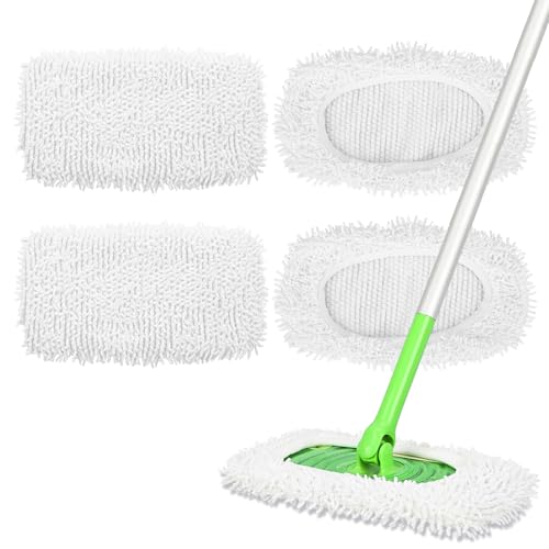 Yicotira Reusable Microfiber Chenille Mop Pads