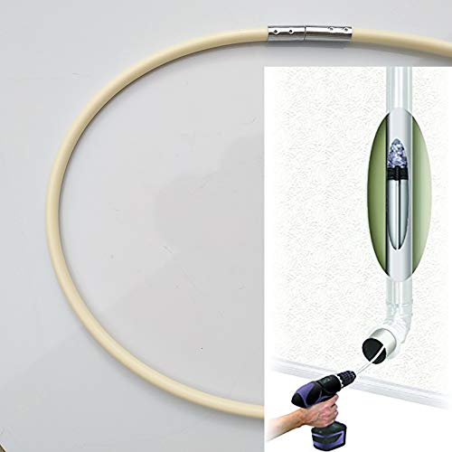 Dryer Vent Cleaning Kit 24 Feet Drier Duct Lint Brush Cleaner Tools Rotary System Working with or without Drill