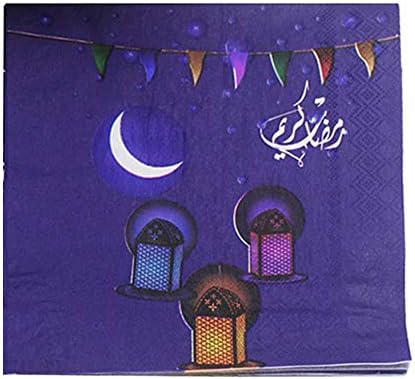 paper napkin serviettes party wedding favor table decor tea cups cocktail napkins decoration ramadan color printed facial tissue moon magic lamp festival supplies