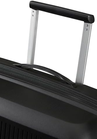 Aerostep - Spinner L, Erweiterbarer Koffer, 77 cm, 101.5/109 L, Schwarz (Black)