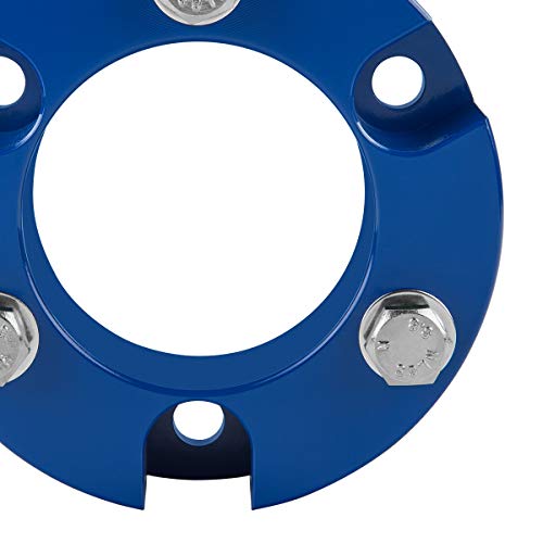 Supreme Suspensions - Toyota Tacoma Leveling Kit 2.5" Front Lift Aircraft Billet Strut Spacers (Blue)