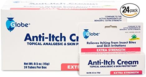 Anti-Itch Cream with Histamine Blocker (24 Pack) Compare to BENADRYL BEST DEAL ON AMAZON