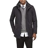 Kenneth Cole REACTION Men's Classic Barn Coat, Charcoal, Medium
