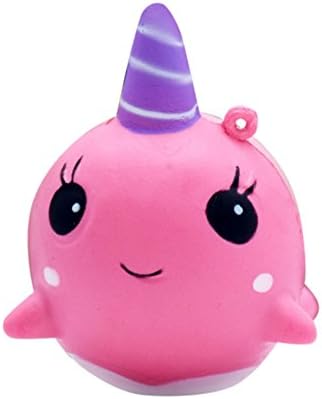 POPVCLY Squishies Slow Rising Toy,Kawaii Whale Slow Scented Soft Squishy Animal Toys,for Kids Adults Relieving Stress&amp;Anxiety,Cabinet Decor