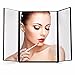 LED Makeup Compact Mirror,Haimi Tree Travel Pocket Make Up Mirror Portable Cosmetic Illuminated Mirrors with 8 LED Lights & Adjustable Stand [Energy Class A+]
