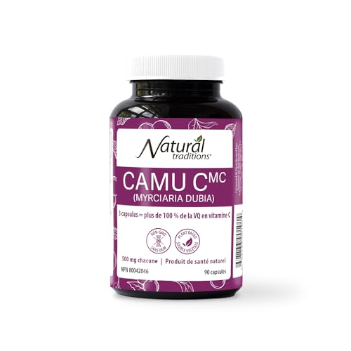 Organic Traditions Camu Camu Capsules, Whole Food Vitamin C From Camu Camu Berry Powder, Plant Based Non GMO Superfruit, Supplement For Daily Wellness, Natural Source Of Antioxidants, 90 Capsules