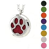 Jenia Essential Oil Diffuser Necklace Aromatherapy Pendant Stainless Steel Locket for Women, Kids, Boy, Girl