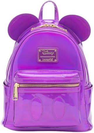 Amazon.com | Loungefly Disney Mickey Mini Backpack, Blue Oil  display picture 3