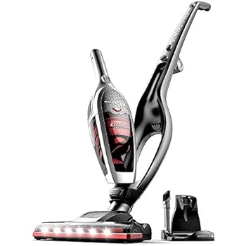 ROOMIE TEC Cordless Vacuum Cleaner, 2 in 1 Handheld Vacuum, High-Power 2200mAh Li-ion Rechargeable Battery, with Corner Lighting and Upright Charging Base