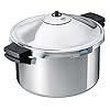 KUHN RIKON 30331 snelkookpan/stoomkookpan DUROMATIC Hotel zijgreepmodel, inductie, roestvrij staal, zilver, 8 liter/28…