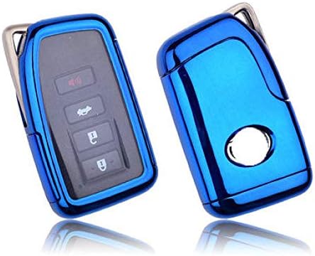 FYMIJJ key chain PC TPU Car Key Cover Case For Lexus NX GS RX IS ES GX LX RC 200 250 350 LS 450H 300H Key Case keychain keyring Accessories,Blue