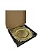 USA Party Flower Elegant Plastic Reef Charger Plate, Set of 6 (GOLD, 13.5 inch)