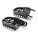 Krator Black Foot Pegs Compatible with Honda Motocross CR80R, CR85R, XR250R, XR400R, XR600R, and More! (1988-2012) Dirtbike Foot Rest Stomper Footpegs (FP005)