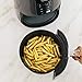 Ninja Air Fryer, 1550-Watt Programmable Base for Air Frying, Roasting, Reheating & Dehydrating with 4-Quart Ceramic Coated Basket (AF101), Black/Gray (Renewed)