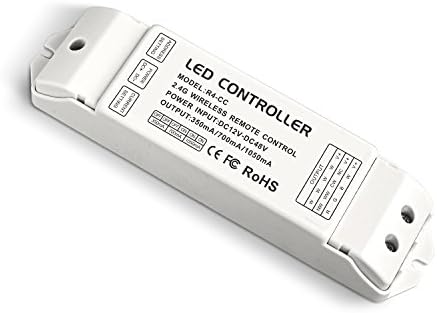 LEDBUY360 R4-CC CC Zone Receiving controller 2.4G Wireless LED Receiver Constant Current Suitable for DX5, DX6, DX7, DX8, V1, V2, V3, V4, V5, V6, V7, V8, WiFi-104