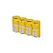 Storacell by Powerpax SlimLine CR123 Battery Caddy, Yellow, Holds 4 Batteries primary