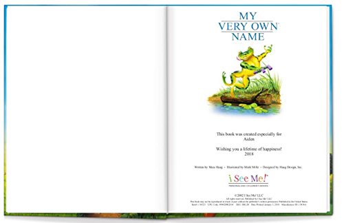 Personalized Custom Kids Keepsake Name Book | Classic Owl Book Cover | Newborn New Baby Shower Birthday for Boys Girls Gift