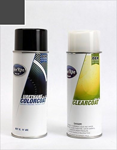 Aerosol Automotive Touch-up Paint for Chevrolet Camaro - Ashen Gray Metallic Clearcoat GLJ/WA810T - Color+Clearcoat Package