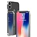 iPhone X Clear Case, WLKSUS Clear Slim Premium Hybrid TPU Anti-Scratch Bumper Cover for Apple iPhone X (Silver)