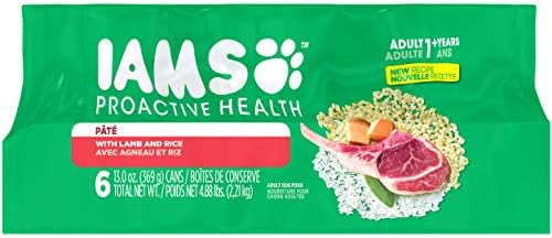 iams proactive health adult with lamb & rice pate canned dog food