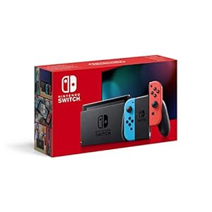 Nintendo Switch-console met Neon Blue Joy-Con en Neon Red Joy-Con