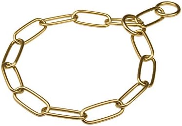 Herm Sprenger Brass Long Link Chain Collar for Newfoundland - 4.0 mm x 30 inches
