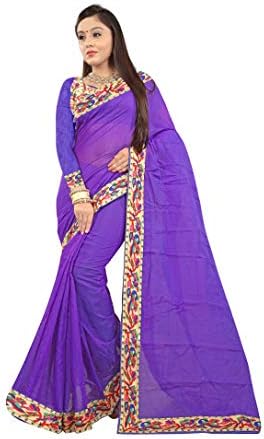 Justo Violet Saree Designer New Collection Chanderi Silk 2018 Fashion Bollywood Style Diwali Festival Saree For Women