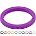 Learn Fit Fun WNDRNG - Women's Ultra Thin Stackable Silicone Wedding Ring. SET OF 10 Designer Color Rings. Perfect Promise, Engagement, or Wedding Band for Active Women. Size 4-10 (10 Ring Set, 8)