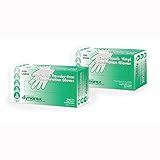 Dynarex Safe-Touch Vinyl Exam Glove Powder Free, Medium, 100 Count (Pack of 10)