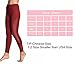 Chikool Workout Pants for Women High Waist Mesh Yoga Leggings Inner/Out Pocket Red