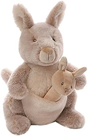 Baby gund Oh So Soft Kangaroo Stuffed Animal And Plush Rattle Combo