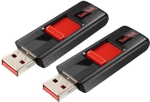 SanDisk 16GB Cruzer USB 2.0 Flash Drive Jump Drive Pen Drive CZ36 - Two Pack
