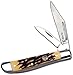 Elk Ridge - Outdoors Manual Folding Knife - 2.75-in Closed, 1.75 and 1.25-in Stainless Steel Blades, Jig Bone Handle - EDC, Camping, Hunting, Survival - ER-226SI