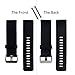 KingAcc Fitbit Blaze Bands, Soft Accessory Replacement Band for Fitbit Blaze, with Metal Buckle Fitness Wristband Strap Women Men Large Small Black, White, Gray, Blue, Purple, Rose, Red [No Frame]