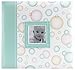 MCS Expandable 10-Page Baby Scrapbook Album with Photo Opening Cover and 12 x 12 Inch Pages, 13.5 x 12.5 Inch, Baby Green Circles
