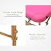 Uenjoy Massage Bed 72'' Professional Folding Massage Table 2 Fold, Basic & Portable, Pink