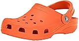 Crocs Women's Classic Clog | Comfortable Slip on Casual Water Shoe, Tangerine, 11 M US Women / 9 M US Men