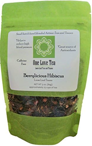 One Love Tea - Berrylicious Hibiscus - 3 Oz Loose Leaf Herbal Tisane