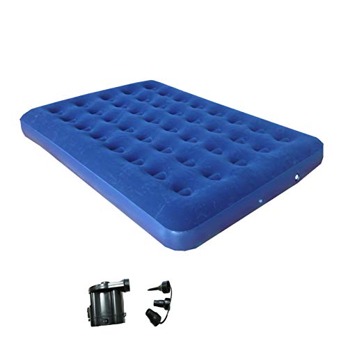 Zaltana Queen Size Air Mattress (78″X60″X9″) with Battery Powered air Pump (Battery Sold Separately) Combo (AMQ+APD)