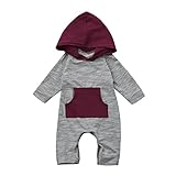 Coerni Infant Baby Cute Hooded Cotton Romper Jumpsuit