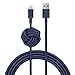 Native Union Night Cable - 10ft Ultra-Strong Reinforced [MFi Certified] Durable Lightning to USB Charging Cable with Weighted Knot Compatible with iPhone/iPad (Marine)