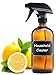 16 Oz. Amber Glass Trigger Spray Bottles Refillable Set of 2 with Phenolic Caps, Chalk Stickers & White Labels