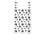 Sprinkles Gifts 50 Large Bags High Density .5 Mil Paw Print Dog Animal Vendor Retail Gift Shopping T Shirt Bag 11.5x6.5x22