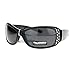 SA106 Anti Glare Polarized Womens Rhinestone Oval Rectangular Designer Sunglasses Black