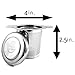 BoldDrop Stainless Steel Fine Filtering Loose Leaf Tea Infuser Basket for Cups and Mugs