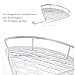 Carpe Diem shower shelf（No Drlling）Durable Aluminum 2 Tiers Shower Organizer Shower Rack Adhesive Suction Corner Shower Caddy